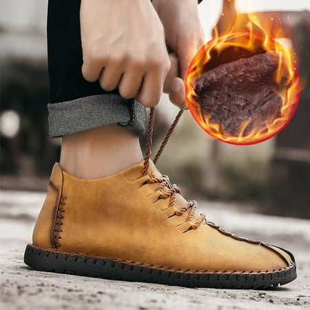 

1 Pair Men Shoes Non-slip Sneakers Breathable Casual Warm for Winter Outdoor New