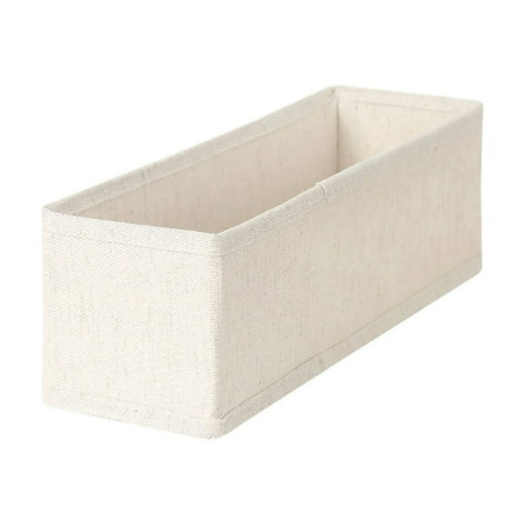 Sturdy Cotton Linen Fabric Closet Organizers Accessory for Delicate Clothing Foldable Storage Box with Drawer Systems
