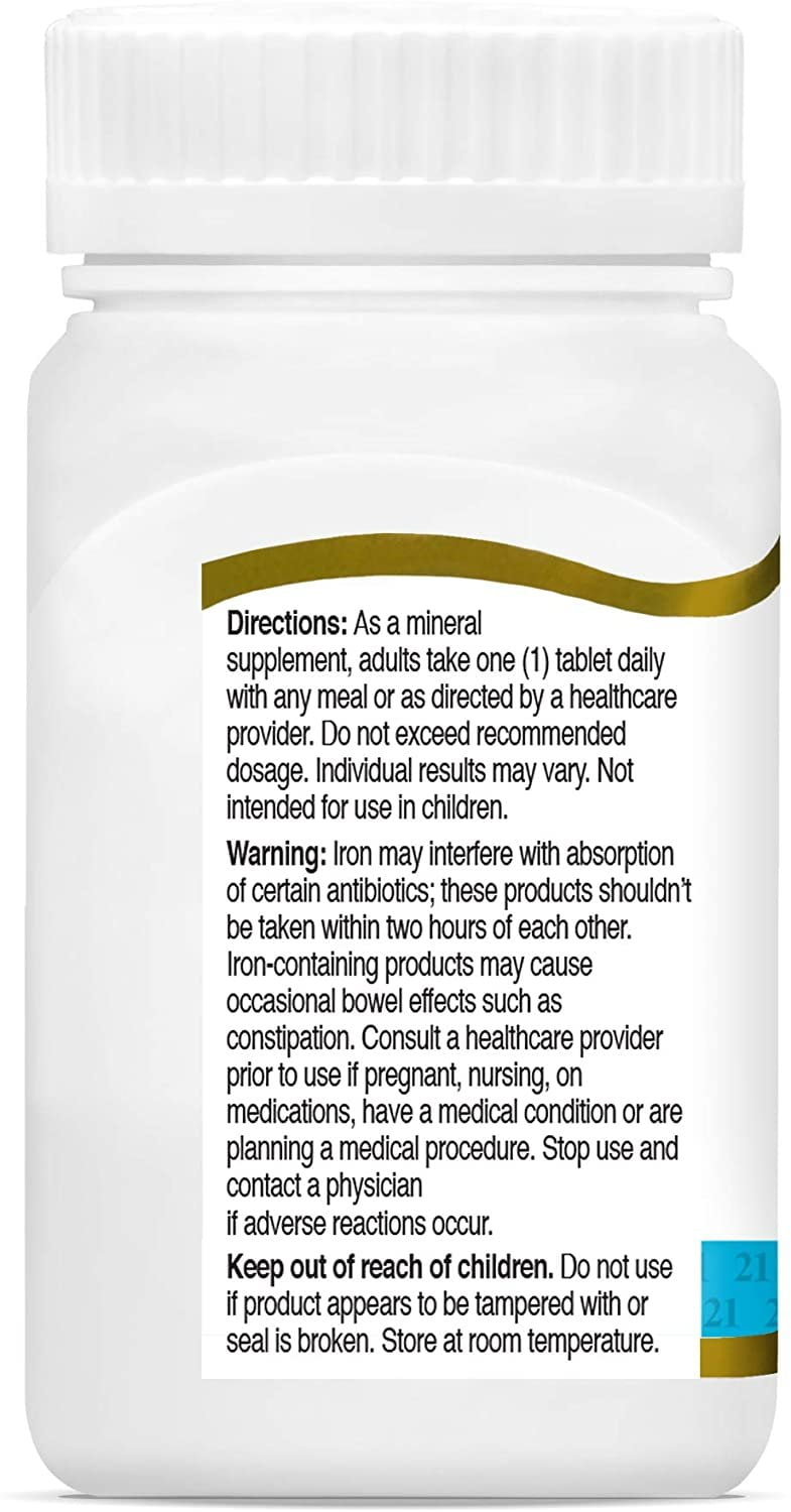21st Century Slow Release Iron High Potency, Gluten Free, 60ct, 12-Pack