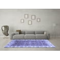 thumbnail image 3 of Ahgly Company Machine Washable Indoor Rectangle Oriental Blue Traditional Area Rugs, 5' x 8', 3 of 4