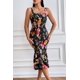 thumbnail image 5 of Vestido PRETTYGARDEN Midi Floral Sin Mangas con Fruncido y Volantes Talla M, 5 of 8