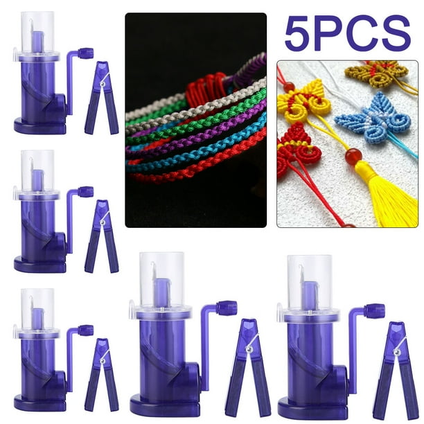5 Uds DIY Máquina Tejer Embellecedora Manual Carrete Herramienta para