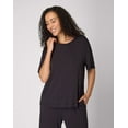 thumbnail image 2 of Bali Breathe Sleepwear Short Sleeve T-Shirt Black XL Women's, 2 of 8