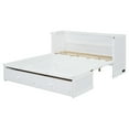thumbnail image 5 of Queen Size Murphy Bed with USB Port and a Large Drawer (White), 5 of 16