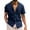 Navy, variant on Mens Solid Short Sleeve Button Shirt White S