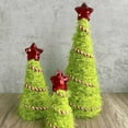 thumbnail image 4 of Lime Green Furry Christmas Tree Tabletop Yarn Christmas Decorations 3 Pcs Mini Green Christmas Tree Centerpiece Artificial for Christmas New Year Winter Holiday Home Decor, 4 of 9