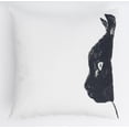 thumbnail image 2 of Ada Home Decor Decorative Square Throw Pillow, 18" x 18", Focused Cat Printed, 2 of 6
