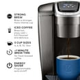 thumbnail image 2 of Keurig K-Elite Single Serve K-Cup Pod Coffee Maker, with Strength and Temperature Control, Iced Coffee Capability, 8 to 12oz Brew Size, Programmable, Brushed Slate, 2 of 5