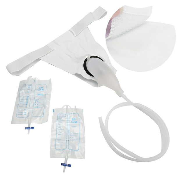 Portable Leak Proof Incontinence Pants with Urine Bag with 1000ml Urinal  Bag Female : : Health & Personal Care