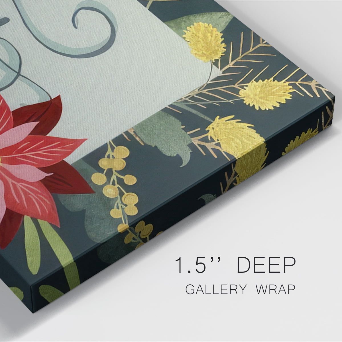 Bright Christmas Night Collection D- Gallery Wrapped Canvas