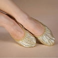 thumbnail image 2 of Wholesale Ballet Shoes For Girls Basic Sequin PU Half Sole Stretch Slip-on Women's Lyrical Dance Shoe Soft Belly Dancing Shoes, 2 of 6