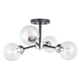 thumbnail image 1 of Vaxcel Orbit 20" 4-Light Semi Flush Mount Ceiling Light C0133 Oil Rubbed Bronze, 1 of 10