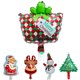 thumbnail image 5 of 1 pieza de globos de papel de aluminio navideños con forma de muñeco de nieve de Papá Noel y dibujos animados, globo heteromórfico para decoración de fiesta de cumpleaños de niños en Navidad, 5 of 5