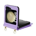 thumbnail image 5 of for Samsung Galaxy Z Flip 6 Case with Card Slots Crossbody Wallet Case with Adjustable Strap Make-up Mirror Luxury PU Leather Protective Flip Phone Case for Samsung Galaxy Z Flip 6 Women Girls, Purple, 5 of 11