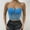 Blue, variant on Babysbule Womens Summer Top Women's Small Waistcoat With Wrapped Chest Slim Fit Waist And Shoulder Vest
