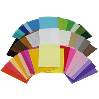 Bastex 50 Pieces Colored Craft Felt Fabric Sheets. 6 x 6 Inches with 1mm  Thickness. Many Assorted Colors Pack for DIY Crafts. Stiff Sewing Material  Squares for Patchwork. 