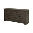 thumbnail image 1 of Cómoda doble de 6 cajones color Maple gris , South Shore Furniture, 1 of 4
