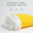 thumbnail image 5 of Phantoscope Outdoor Pillow Inserts - Pack of 2 Square Form Water Resistant Decorative Throw Pillows, 18" x 18", Yellow, 5 of 6