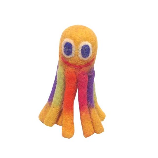 Le Sharma LSOM-03 Mini 6 in. Eco Octopus - Yellow