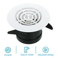 thumbnail image 3 of Unique Bargains 3 Inch Round Air Vent, Adjustable Ceiling Diffuser Grill Cover ABS Louver Soffit Vent with Screen Rotate Type, 3 of 5