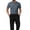 8# Gray, variant on Men's Henley Cotton Casual Short Sleeve Lightweight Button T-Shirts Royal Blue M