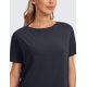 thumbnail image 3 of Remera CRZ YOGA para Mujer de Algodón Pima Azul Marino XX-Small, 3 of 6