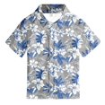 thumbnail image 3 of WOYY Big Boys Hawaii Beach Short Sleeve Shirt Summer Vacation Button-Down Shirt, Sizes 3-13, 3 of 3