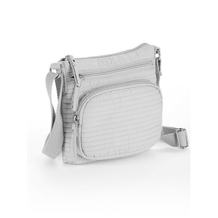 No Boundaries Grey Quilted Crossbody