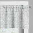 thumbnail image 3 of Ambesonne Grey Valance Pack of 2, Vintage Style White Roses, 42"X18", Grey White, 3 of 5