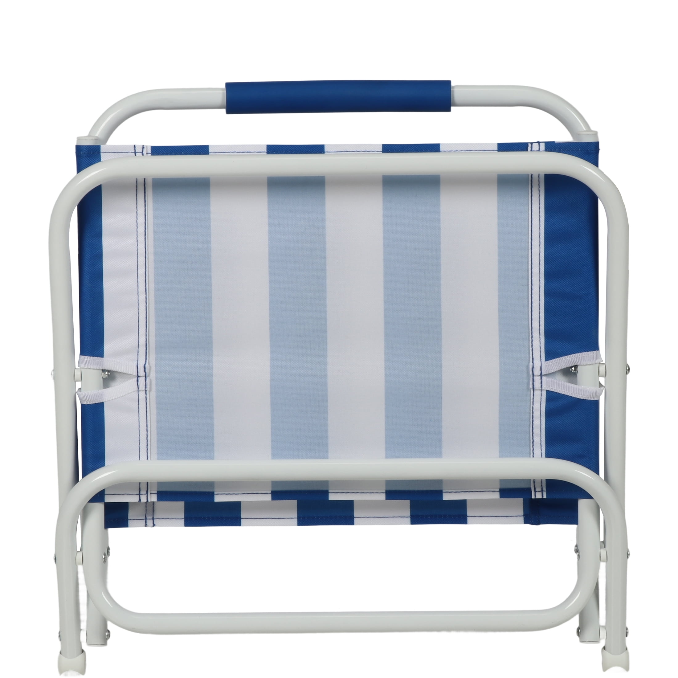 Chaise de plage Mainstays en Sable, Rayée, Bleu et Blanc