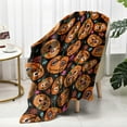thumbnail image 6 of Halloween Fleece Throw Blanket,Ghost Pumpkin Lantens Print Soft Throws for Bed Couch Sofa,Decorative Halloween Flannel Soft Throw Blanket for Women,Men,Kids,4.26*3.28Ft, 6 of 7