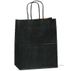 Black Kraft Paper Bags, 8"x4.75"x10.25", 25ct