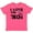 Vintage Hot Pink, variant on Inktastic I Love the '80s-musical Notes Youth T-Shirt