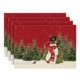 thumbnail image 1 of Manteles Individuales Navideños Mantel Individual navideño de lino y algodón, tapete térmico para mesa de cocina, 4 Uds. (Multicolor, Unitalla), 1 of 4