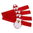 thumbnail image 4 of DEEPCRAFF Holiday Celebrations Red 4Pcs 11.79X1.57X0.12in Banquet Napkin Buckles, 4 of 8