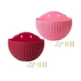 thumbnail image 1 of 2 Uds Maceta De Pared Maceta De Riego Automático Perchas Jardín Rosa Rojo Sunnimix Jardinera colgante, 1 of 8