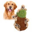 thumbnail image 1 of Juguete de peluche para perros con chirrido, perro interactivo para esconderse, juguete para perros con sonido chirriante, juguete para rellenar amigos, madriguera, construido para profesionales Jadeshay A, 1 of 8