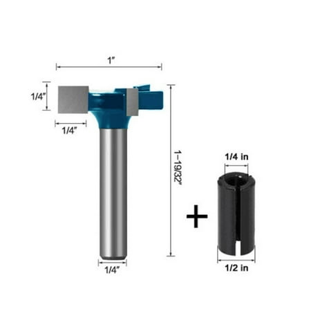 

Durable 1/4 Inch Shank CNC Spoilboard Surfacing Router Bits Carbide Tipped Tools