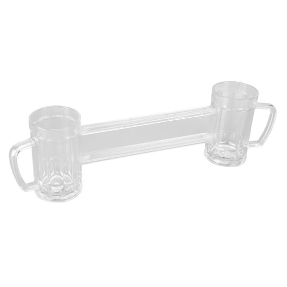 Beer Cup,430ml Beer Mug Double Bar Beer Mug Acrylic Beer Mug Smooth Operation