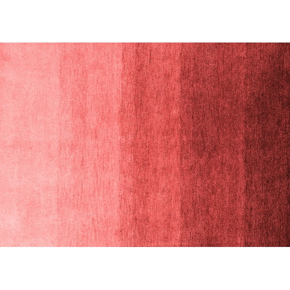 Ahgly Company Machine Washable Indoor Rectangle Abstract Red Modern Area Rugs, 7' x 9'