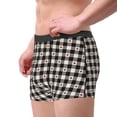 thumbnail image 4 of Naloa Black Plaid Heart Print Mens Underwear - Boxers for Men, Classic Briefs for Men, 4 of 9