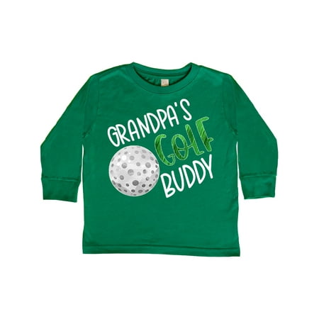 

Inktastic Grandpa s Golf Buddy with Golf Ball Gift Toddler Boy or Toddler Girl Long Sleeve T-Shirt