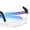 Black Blue - Blue Mirror, variant on Photochromic Clear to Dark Mirrored Sport Shield Wrap Rimless Sunglasses [Black Blue - Blue Mirror]