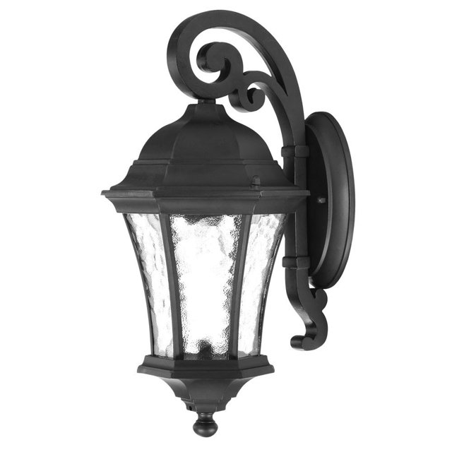 homeroots Éclairage 398533 Vaverly 1 Lumière Noir Mat Applique