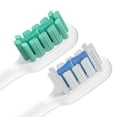 thumbnail image 2 of 5 paquetes (blancos) de cabezales de repuesto mejorados para Xiaomi T300t500, cabezales de cepillo de dientes eléctrico sónico para dientes más blancos, 2 of 3