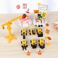thumbnail image 3 of 7 Sets Supplies Birthday Mini Cupcake Topper Crane Construction Cake Topper Road Sign, 3 of 8
