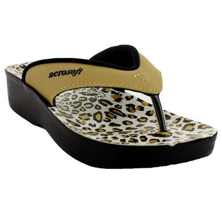 

Aerosoft - Wyatt Comfy Thong Strap Printed Footbed Sandals for Girls