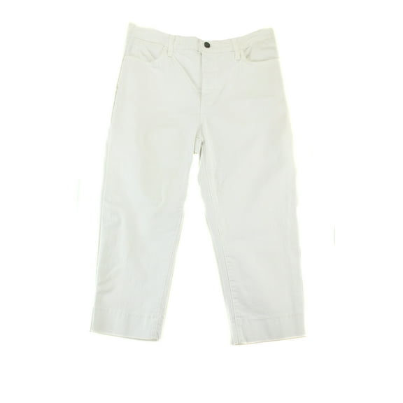 Nydj  White Original Slim Fit Denim Capris 2