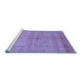 thumbnail image 2 of Ahgly Company Machine Washable Indoor Rectangle Abstract Blue Contemporary Area Rugs, 3' x 5', 2 of 4