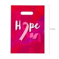 thumbnail image 2 of Fun Express 8 1/2" x 12" Bulk 50 Pieces Medium Breast Cancer Awareness Plastic Goody Bags, 2 of 2